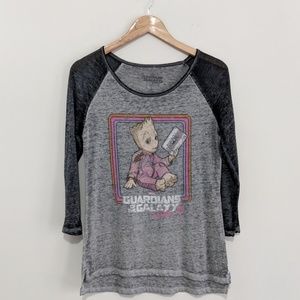 Baby Groot 3/4 Length Shirt Size L